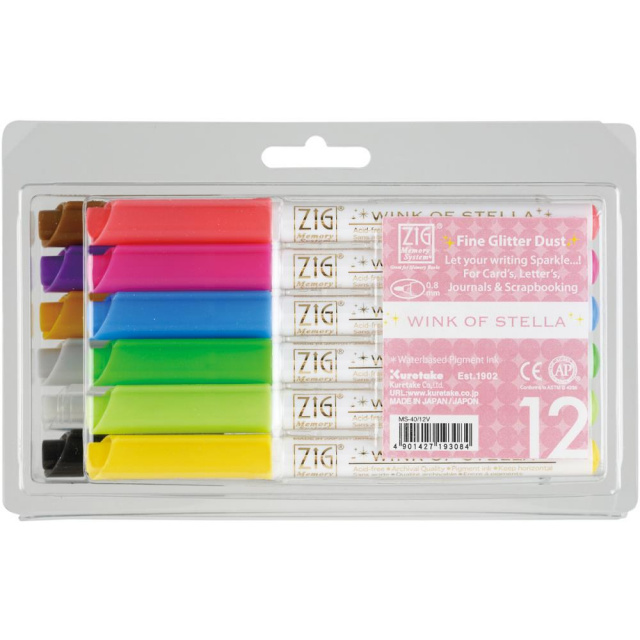 Wink Of Stella Glitter Markers .8mm Set Of 12
